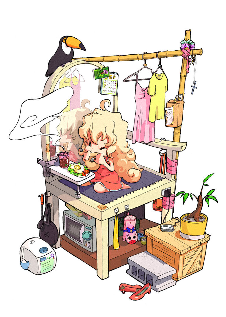 Drawings of Vignettes - A Miniature World. drawings, miniature, pixiv, vignettes, world 1 Drawings of Vignettes - A Miniature World.