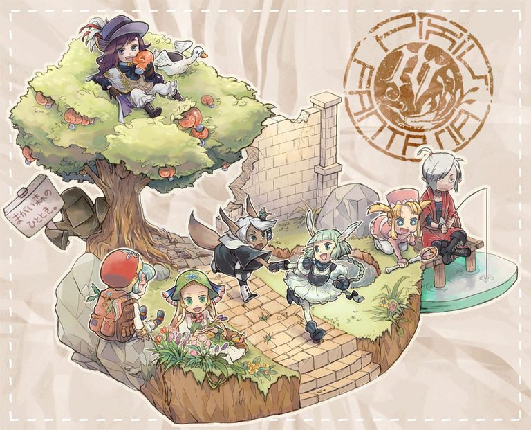 Drawings of Vignettes - A Miniature World. drawings, miniature, pixiv, vignettes, world 7 Drawings of Vignettes - A Miniature World.