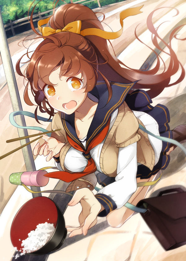 Drawings of Girls with Ponytails and Sailor Uniforms - Clad in the Air of Early Summer. drawings, girls, ponytails, sailor, uniforms 8 Drawings of Girls with Ponytails and Sailor Uniforms - Clad in the Air of Early Summer.