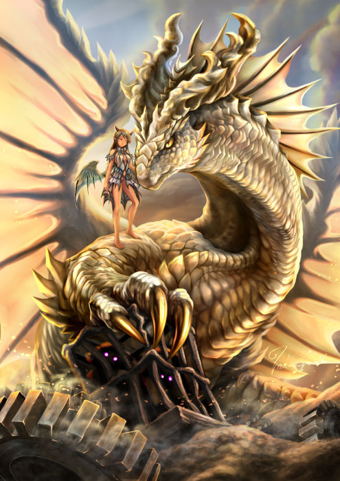 Drawings of Dragons - Rulers of the Sky. dragons, drawings, pixiv, rulers, sky 10 Drawings of Dragons - Rulers of the Sky.