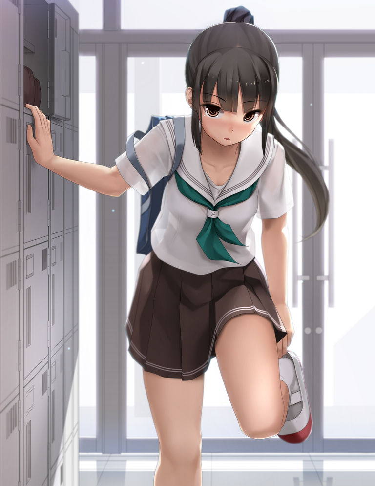 Drawings of Girls with Ponytails and Sailor Uniforms - Clad in the Air of Early Summer. drawings, girls, ponytails, sailor, uniforms 11 Drawings of Girls with Ponytails and Sailor Uniforms - Clad in the Air of Early Summer.