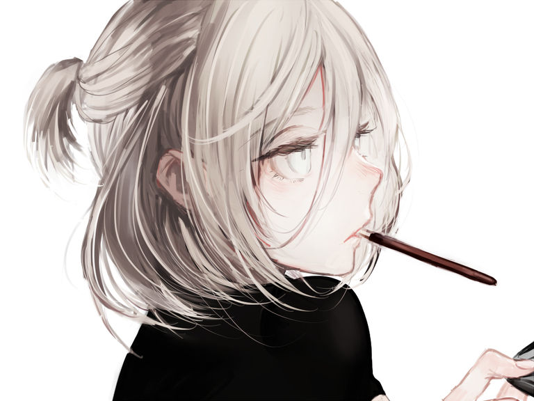 Drawings of men with half ponytails - A sexy, casual style♡ drawings, half, men, ponytails, sexy 4 Drawings of men with half ponytails - A sexy, casual style♡