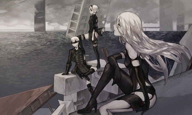 Gray Drawings - A Sense of Melancholy. drawings, gray, melancholy, pixiv, sense 17 Gray Drawings - A Sense of Melancholy.