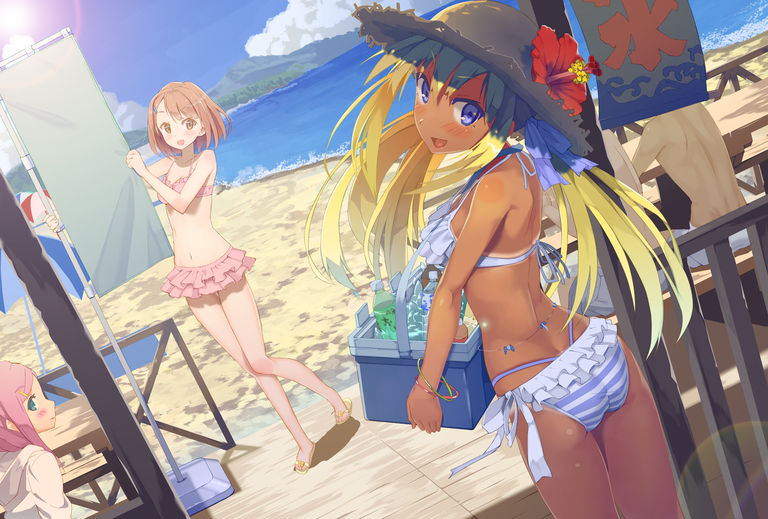 A Collection of Beach-themed Drawings - Summer! Beach! Swimming Suits!! beach, collection, drawings, summer, themed 5 A Collection of Beach-themed Drawings - Summer! Beach! Swimming Suits!!