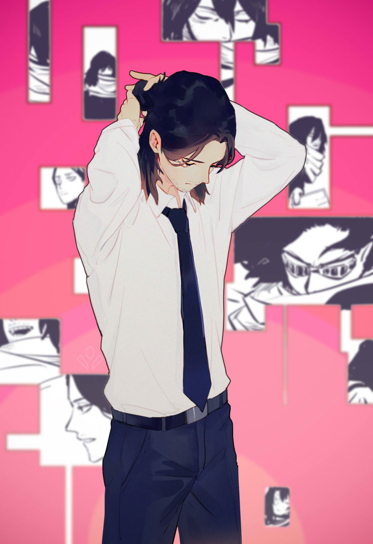 Drawings of men with half ponytails - A sexy, casual style♡ drawings, half, men, ponytails, sexy 1 Drawings of men with half ponytails - A sexy, casual style♡