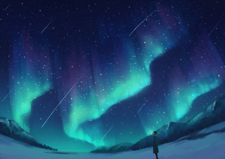 Drawings of Aurora - That Curtain of Light, I Want to See it With You. aurora, curtain, drawings, light, want 12 Drawings of Aurora - That Curtain of Light, I Want to See it With You.