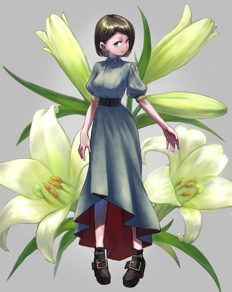 Drawings of White Lilies - The Language of Flowers is Pure. drawings, flowers, language, lilies, white 3 Drawings of White Lilies - The Language of Flowers is Pure.