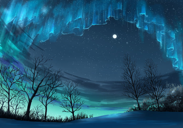 Drawings of Aurora - That Curtain of Light, I Want to See it With You. aurora, curtain, drawings, light, want 13 Drawings of Aurora - That Curtain of Light, I Want to See it With You.
