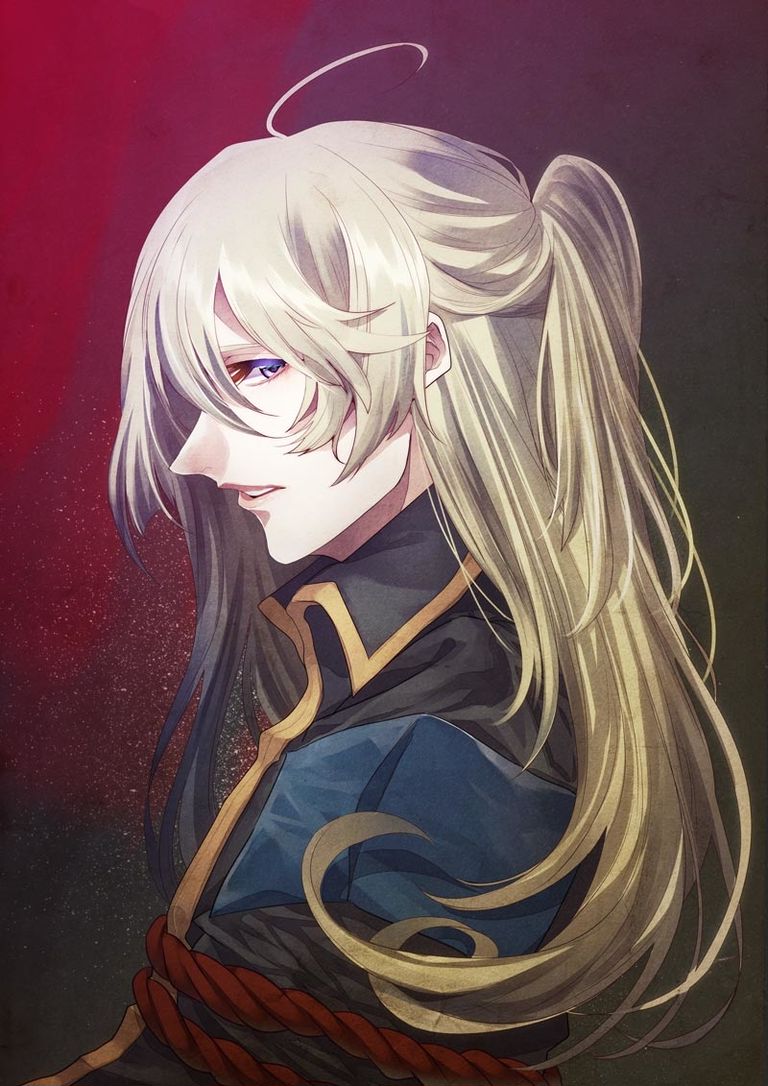 Drawings of men with half ponytails - A sexy, casual style♡ drawings, half, men, ponytails, sexy 2 Drawings of men with half ponytails - A sexy, casual style♡