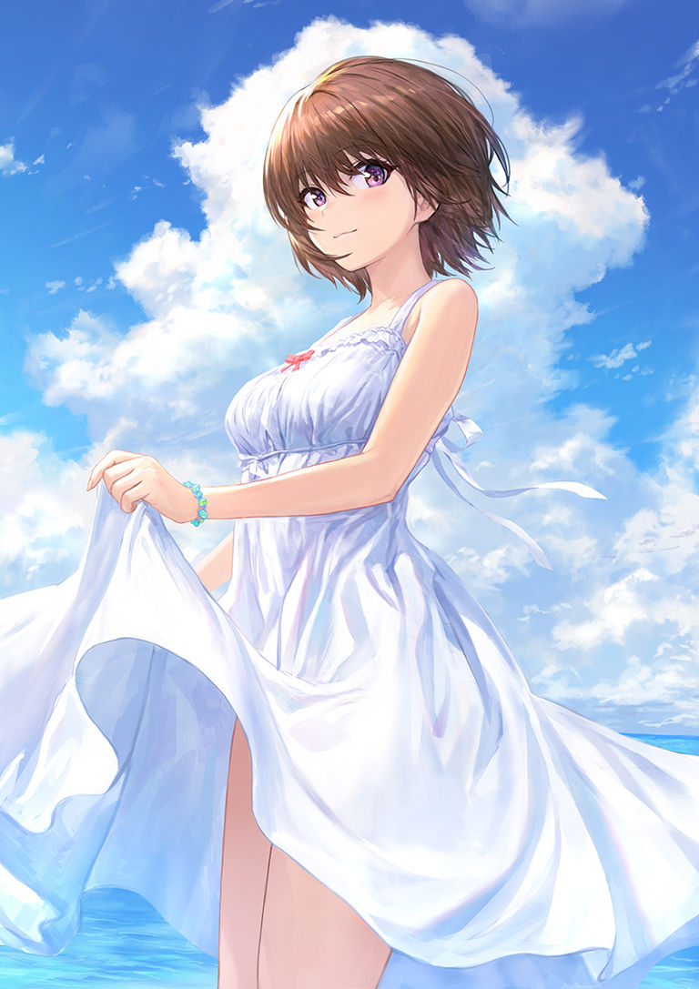 Drawings of Sundresses - Wearing Summer. drawings, pixiv, summer, sundresses, wearing 7 Drawings of Sundresses - Wearing Summer.
