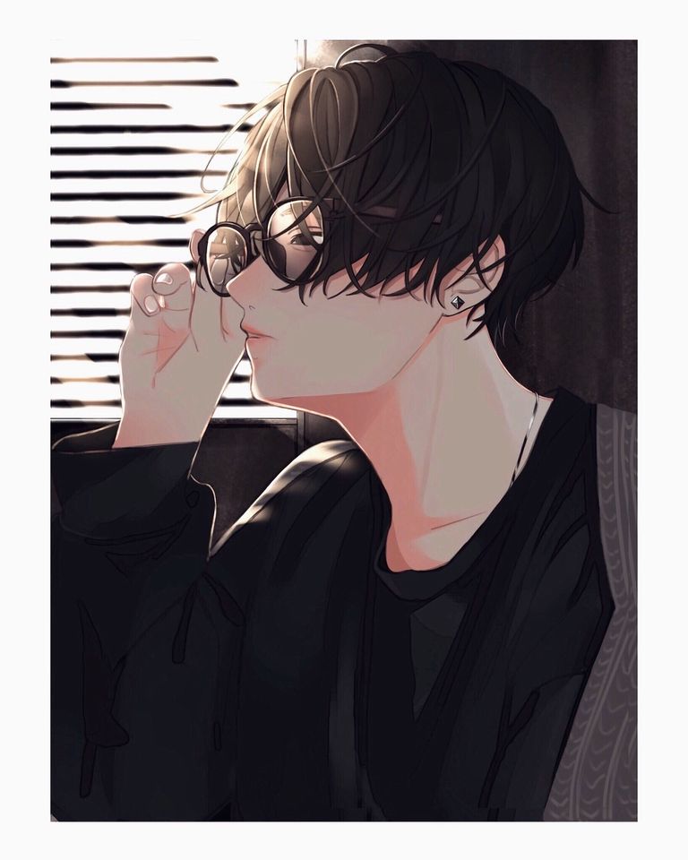 Drawings of Boys with Black Hair and Glasses - What You Can See Through a Lens. black, boys, drawings, glasses, hair 8 Drawings of Boys with Black Hair and Glasses - What You Can See Through a Lens.