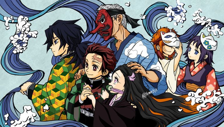 Fan art to commemorate the end of Kimetsu no Yaiba - The end of defeating Japan's nicest demons. art, commemorate, end, fan, kimetsu 26 Fan art to commemorate the end of Kimetsu no Yaiba - The end of defeating Japan's nicest demons.