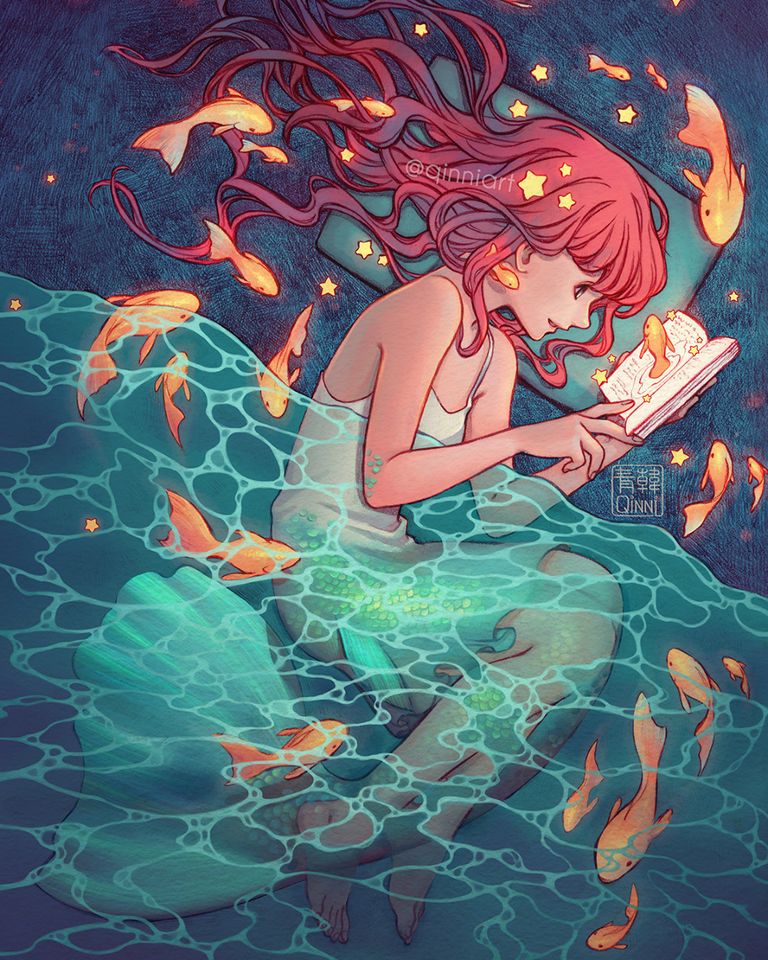 Drawings of Goldfish - Swimming with Grace. drawings, goldfish, grace, pixiv, swimming 12 Drawings of Goldfish - Swimming with Grace.