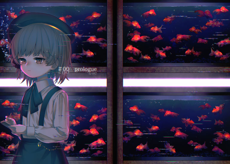 Drawings of Goldfish - Swimming with Grace. drawings, goldfish, grace, pixiv, swimming 14 Drawings of Goldfish - Swimming with Grace.