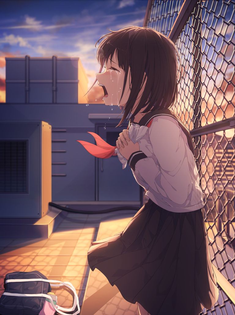 Drawings of Girls with a Crying Face. - Spilling Thoughts and Drops. crying, drawings, face, girls, spilling 18 Drawings of Girls with a Crying Face. - Spilling Thoughts and Drops.