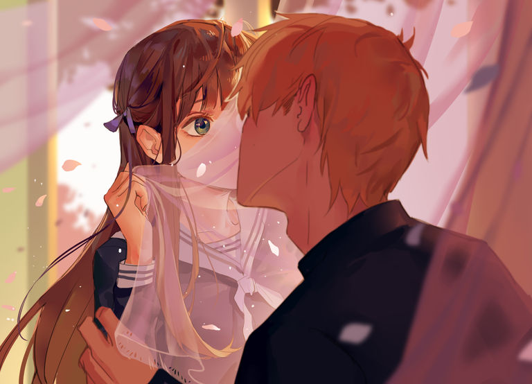 Drawings of Kiss Scenes - Share the Love♡ drawings, kiss, love, scenes, share 11 Drawings of Kiss Scenes - Share the Love♡