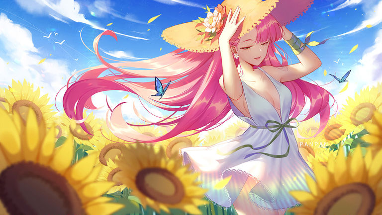 Drawings of Sundresses - Wearing Summer. drawings, pixiv, summer, sundresses, wearing 9 Drawings of Sundresses - Wearing Summer.