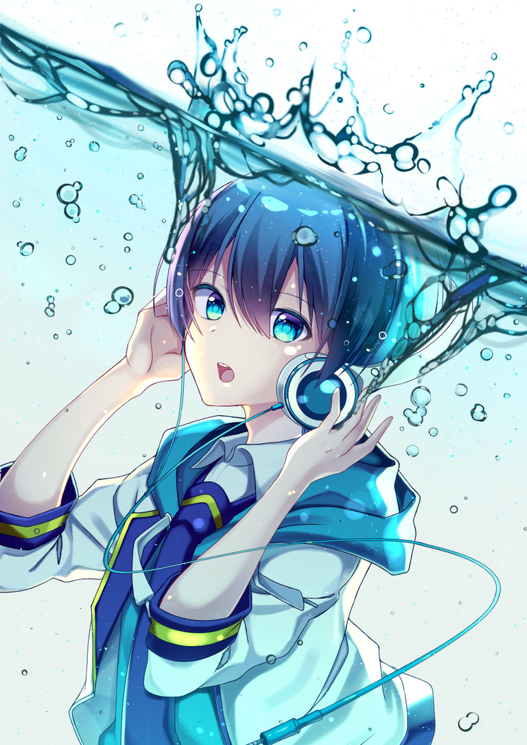 Drawings of Boys with Blue Hair - Cool? Hot? blue, boys, cool, drawings, hair 2 Drawings of Boys with Blue Hair - Cool? Hot?