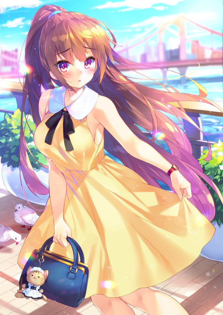 Drawings of Sundresses - Wearing Summer. drawings, pixiv, summer, sundresses, wearing 1 Drawings of Sundresses - Wearing Summer.