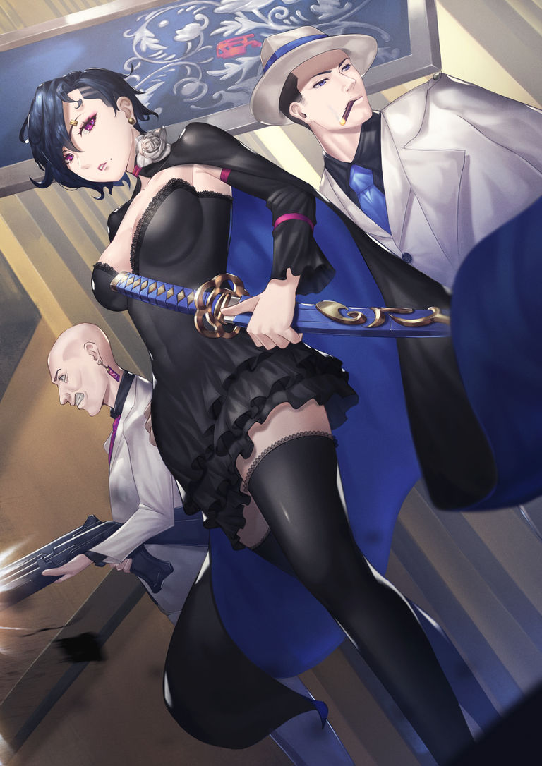 Drawings of the mafia - Living in shadow. drawings, living, mafia, pixiv, shadow 7 Drawings of the mafia - Living in shadow.
