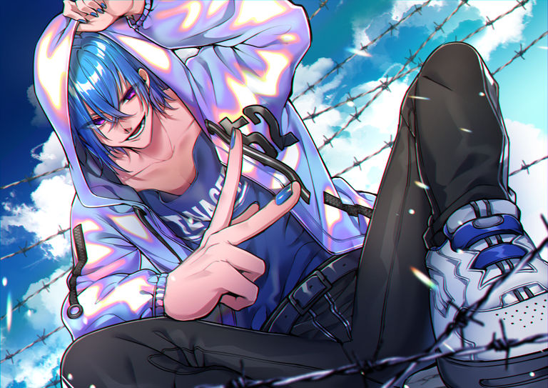 Drawings of Boys with Blue Hair - Cool? Hot? blue, boys, cool, drawings, hair 9 Drawings of Boys with Blue Hair - Cool? Hot?