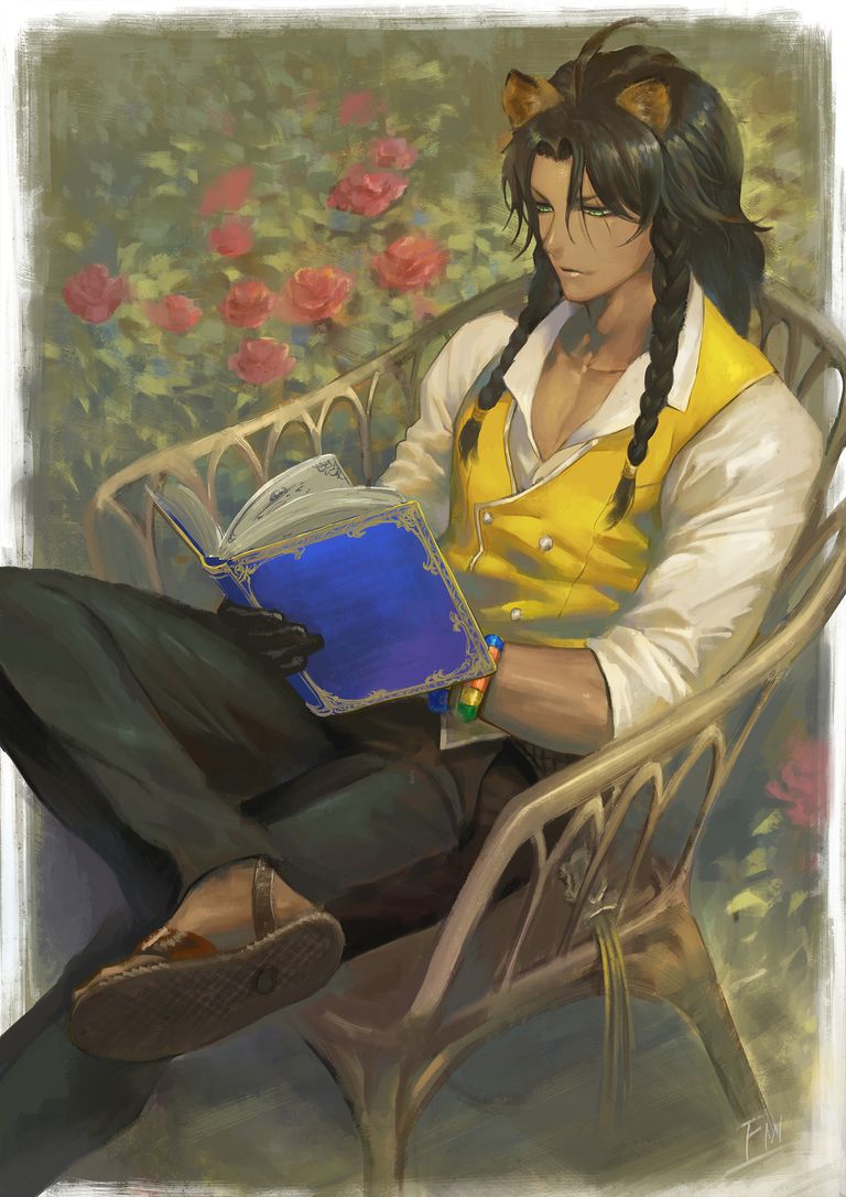 Fan Art of Leona Kingscholar (Twisted-Wonderland) - The Bold Second Prince. art, fan, kingscholar, leona, twisted 2 Fan Art of Leona Kingscholar (Twisted-Wonderland) - The Bold Second Prince.