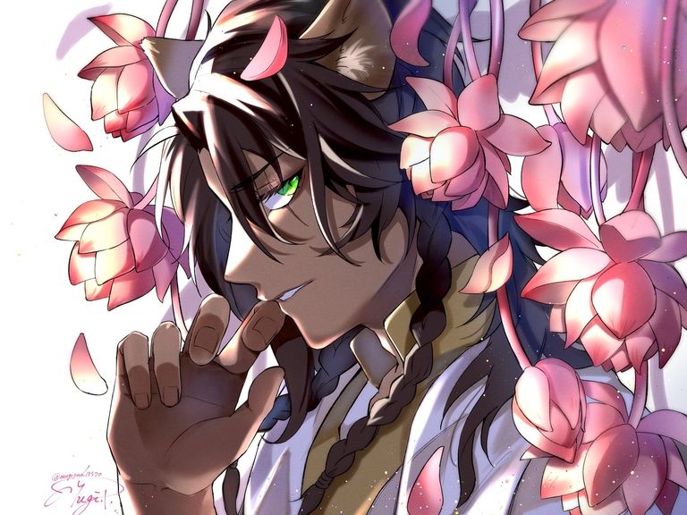 Fan Art of Leona Kingscholar (Twisted-Wonderland) - The Bold Second Prince. art, fan, kingscholar, leona, twisted 5 Fan Art of Leona Kingscholar (Twisted-Wonderland) - The Bold Second Prince.