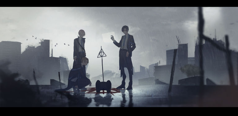 Gray Drawings - A Sense of Melancholy. drawings, gray, melancholy, pixiv, sense 9 Gray Drawings - A Sense of Melancholy.