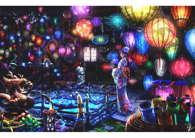 Drawings of Chinese Lanterns - Swaying Softly. chinese, drawings, lanterns, softly, swaying 15 Drawings of Chinese Lanterns - Swaying Softly.