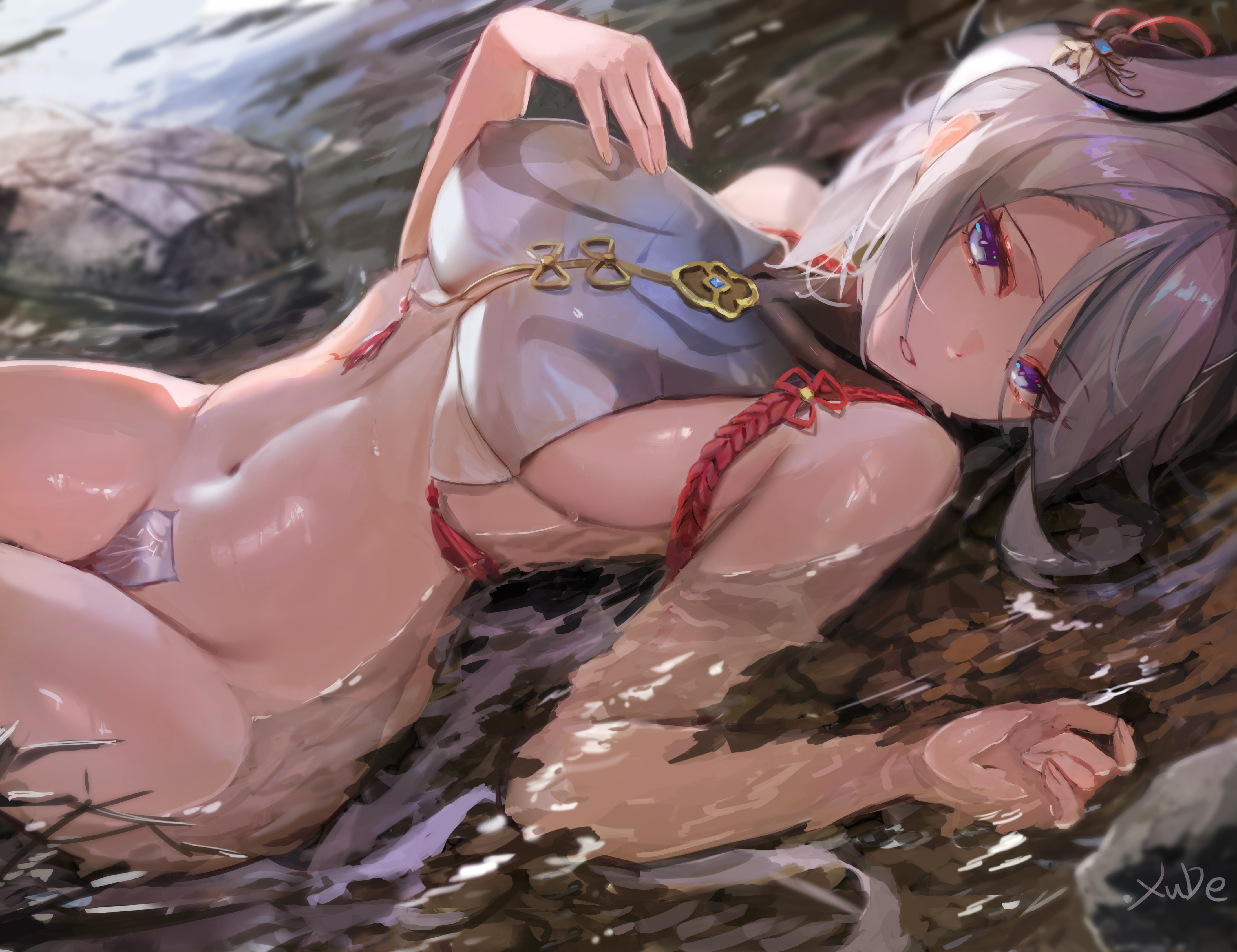 [原神] 貼貼申鶴。