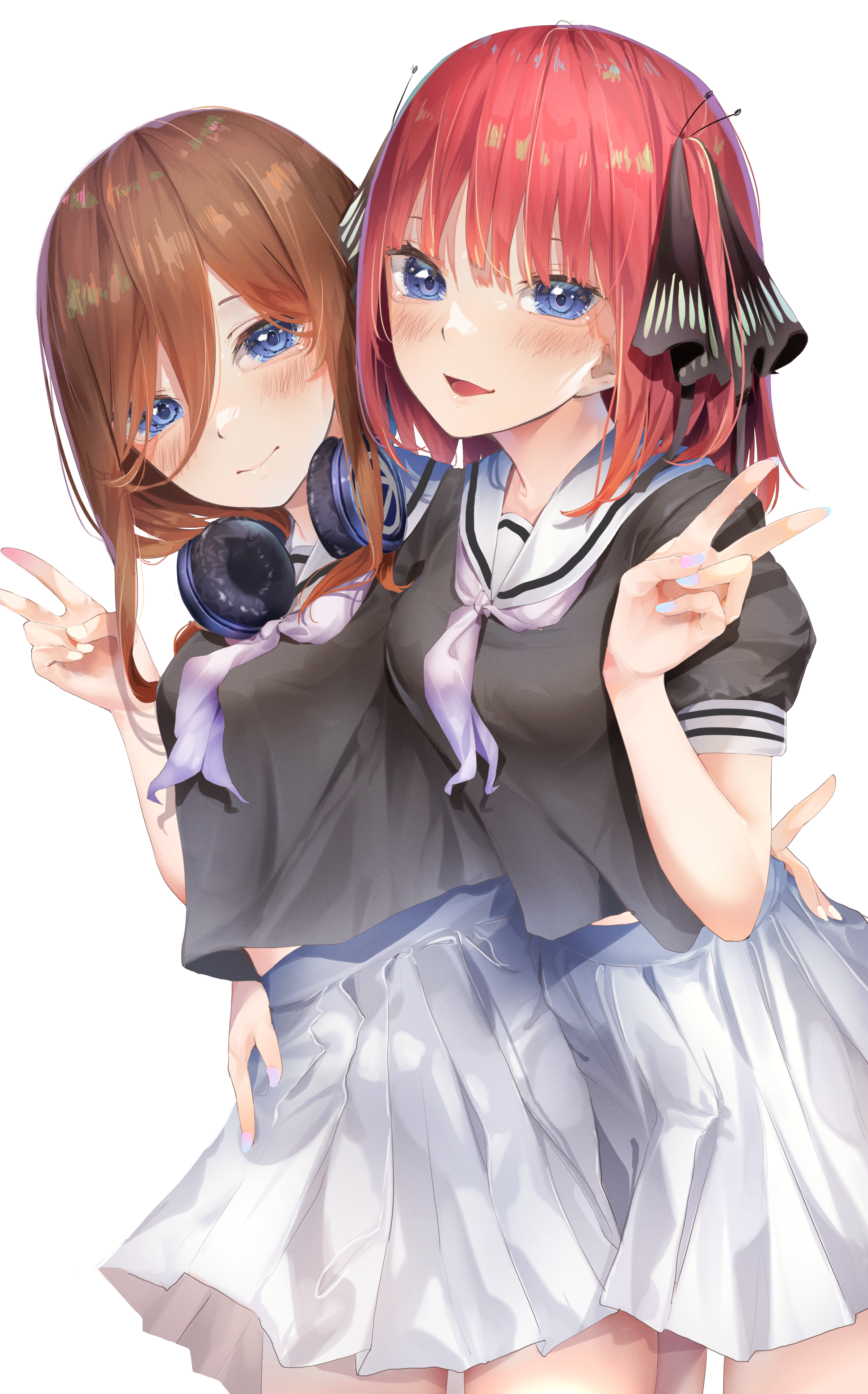 圖 貼貼二乃、三玖。