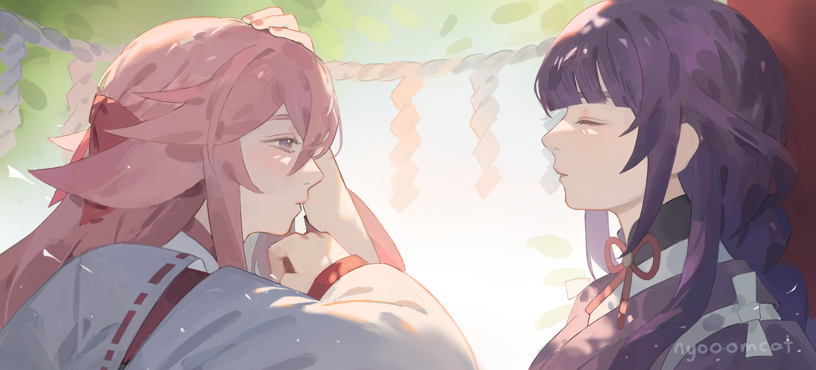 圖 貼貼八重神子。