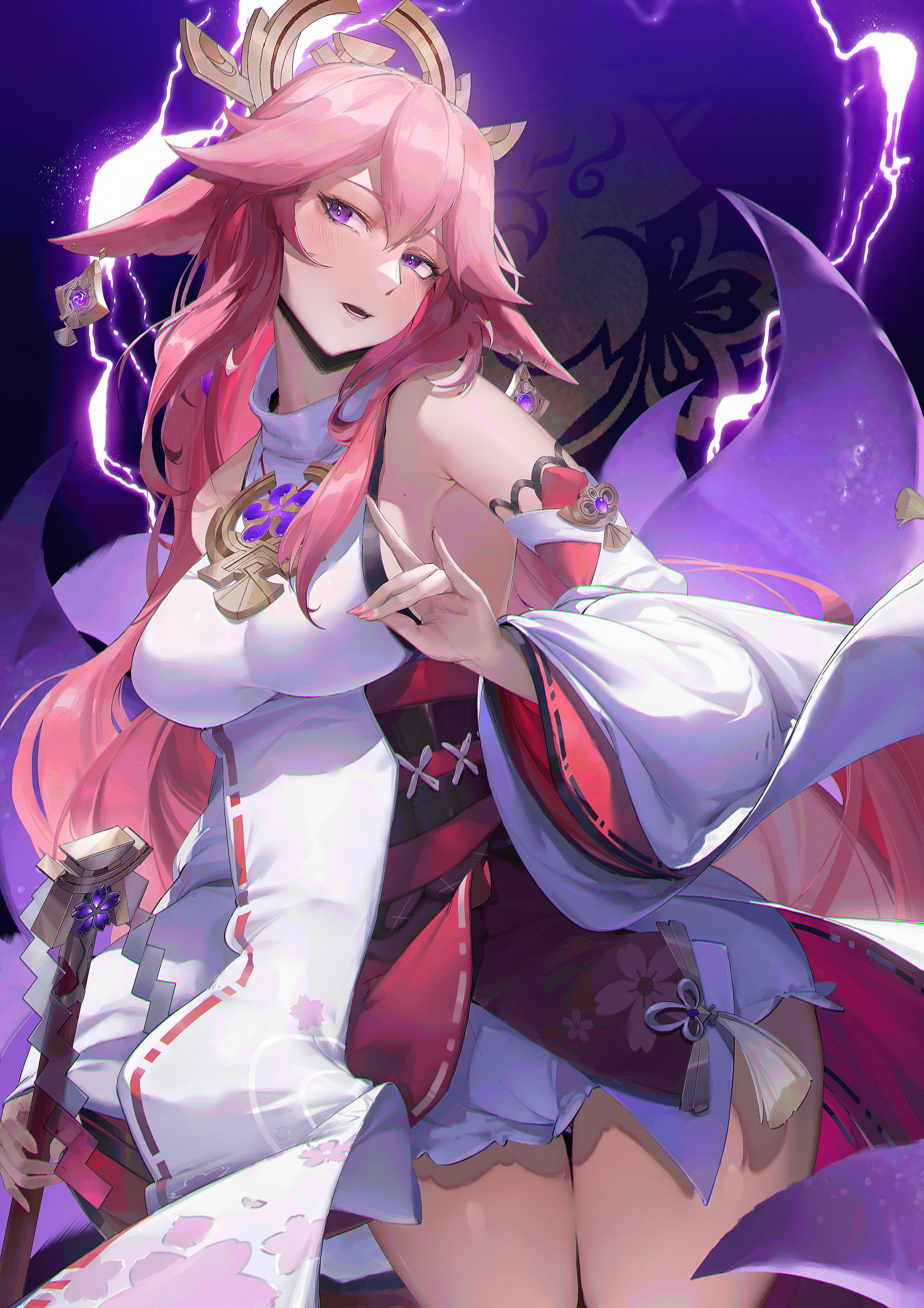 圖 貼貼八重神子。