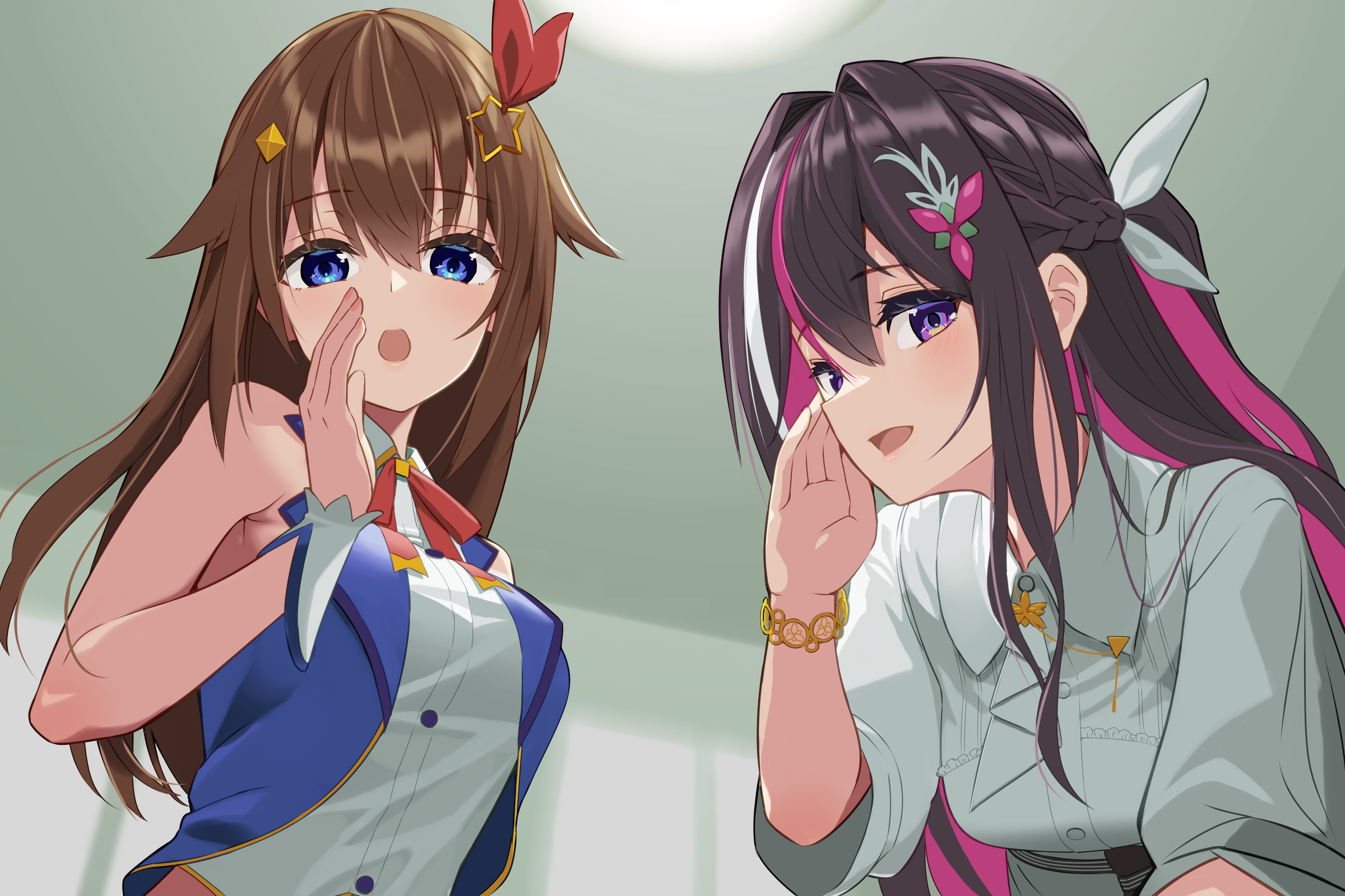 圖 貼貼空媽、Azki。