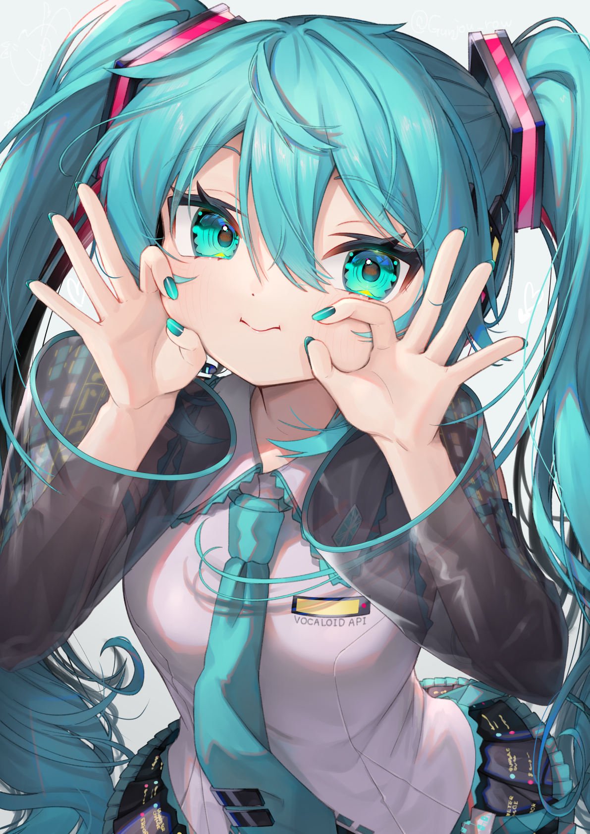 圖 貼貼初音。
