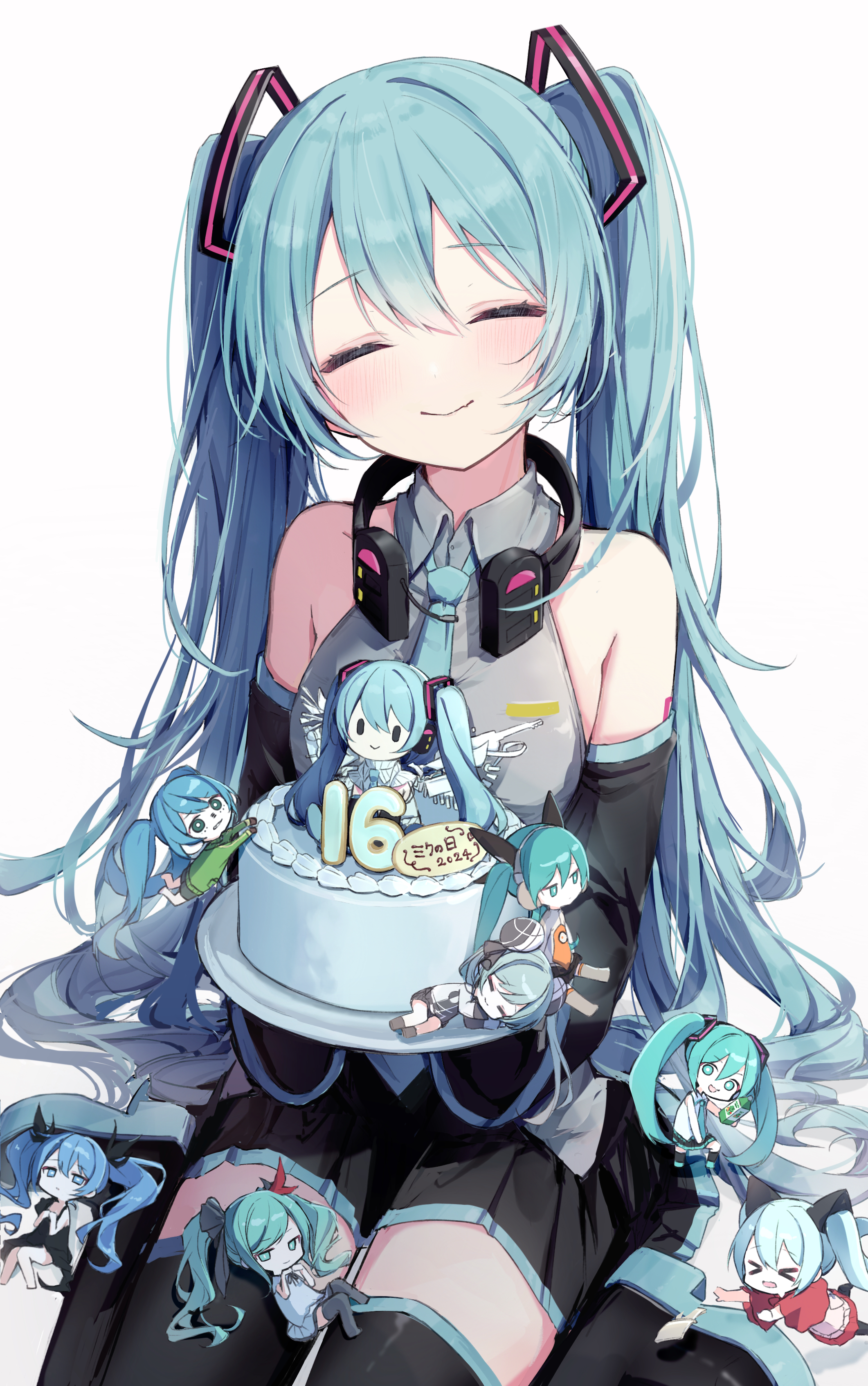 圖 貼貼初音未來。