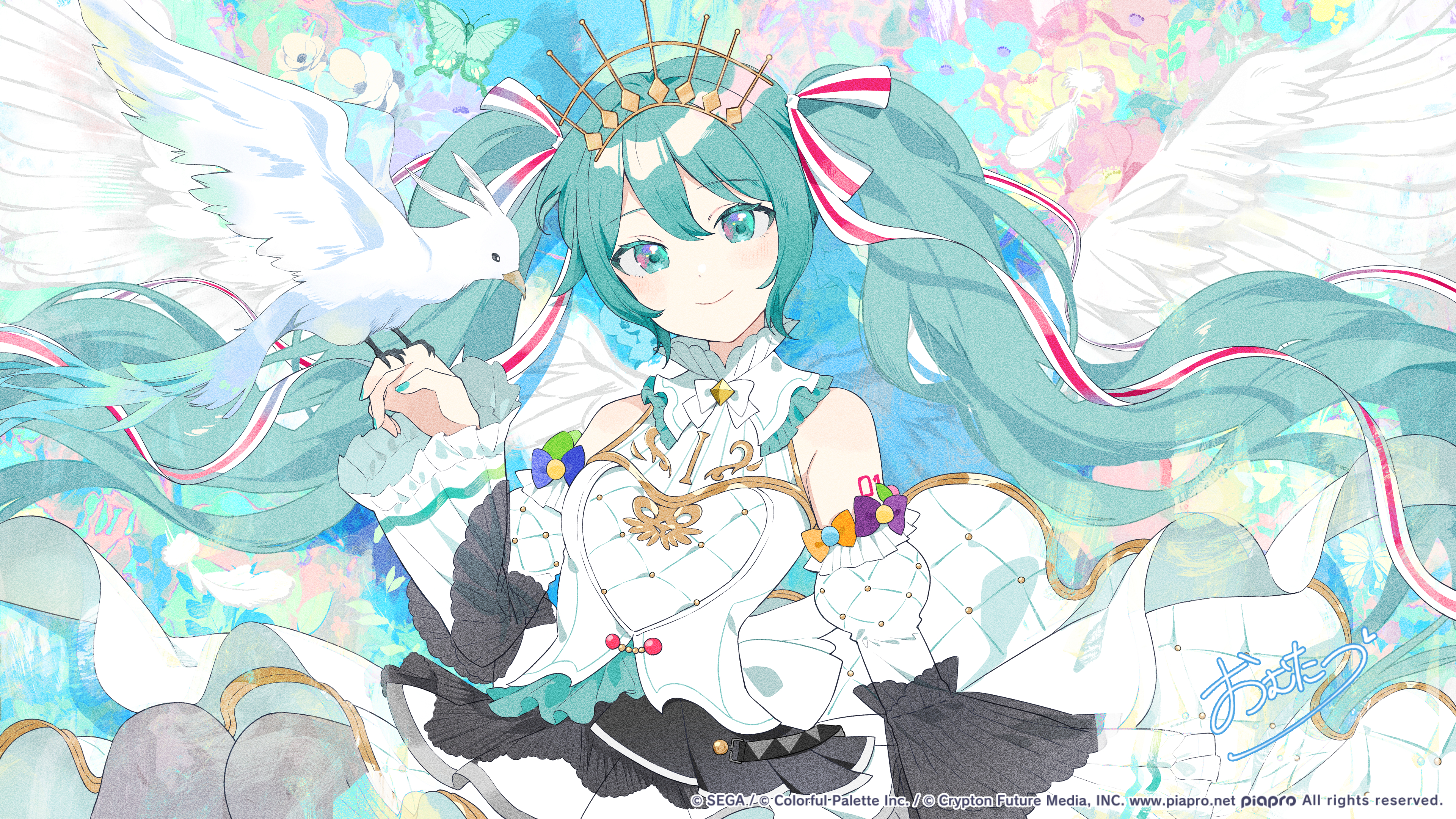 圖 貼貼初音未來。