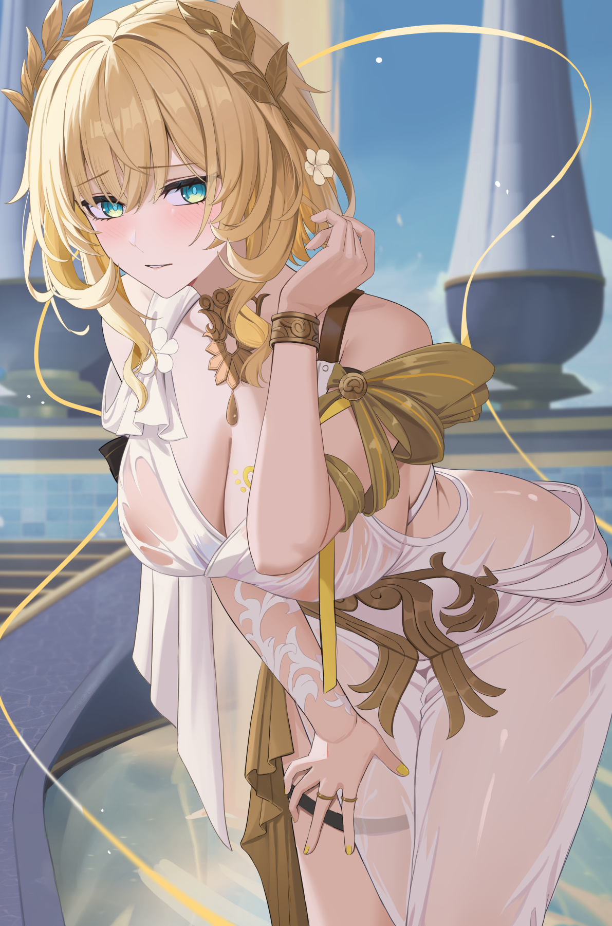 圖 貼貼阿格萊雅（澡堂）。